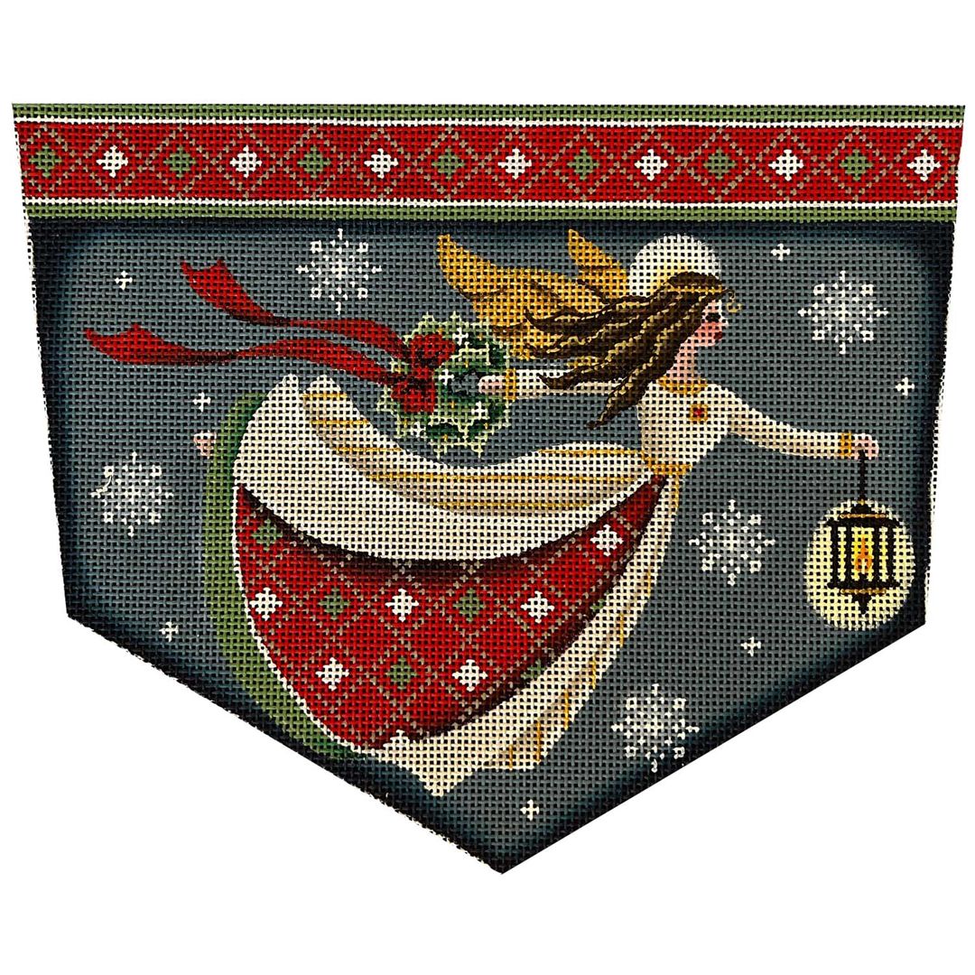 Rebecca Wood Designs Christmas Angel Needlepoint Canvas - 13M