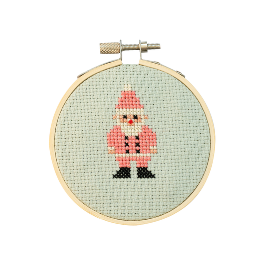 Cotton Clara Christmas Santa Cross Stitch Kit