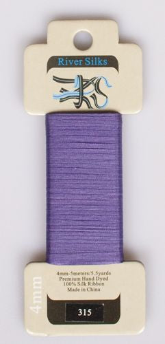 River Silks Ribbon 4mm - 315 Heliotrope