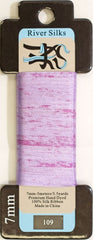 River Silks Ribbon 7mm - 109 Overdyed Viola