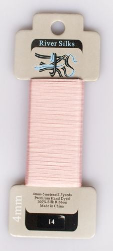 River Silks Ribbon 4mm - 014 Gossamer Pink