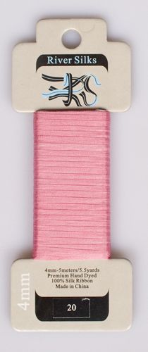 River Silks Ribbon 4mm - 020 Bubble Gum