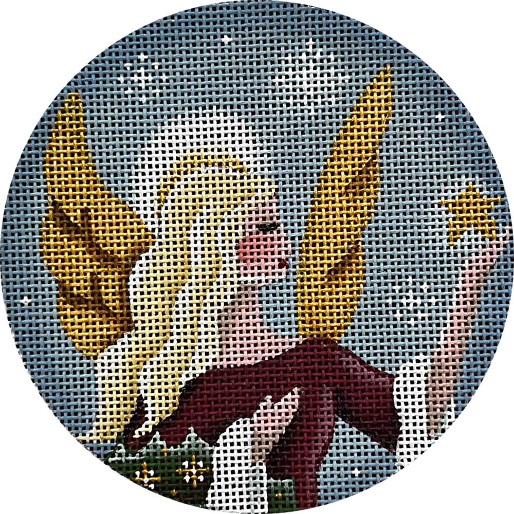 Rebecca Wood Designs Golden Angel Artic Needlepoint Canvas