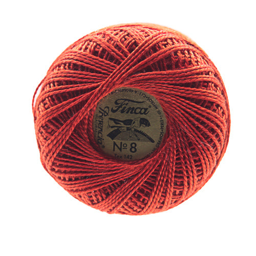 Presencia Finca Perle Size 8 - 1490 Dark Coral