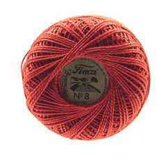 Presencia Finca Perle Size 8 - 1490 Dark Coral