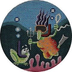 Rebecca Wood Designs Halloween Snorkeling Needlepoint Canvas