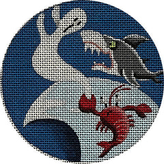Rebecca Wood Designs Ocean Spook Needlepoint Canvas