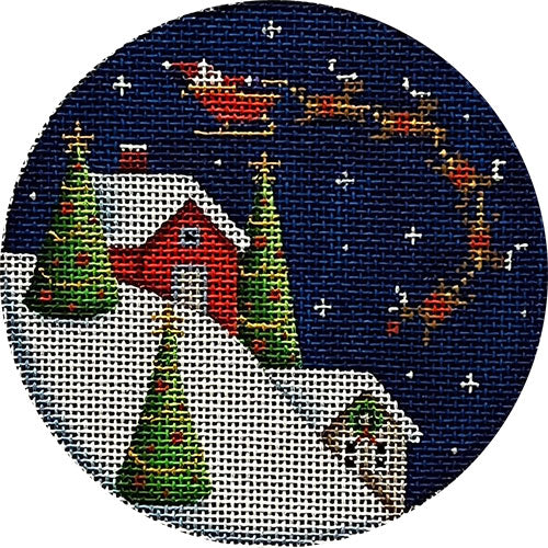 Rebecca Wood Designs Alien Christmas Needlepoint Canvas