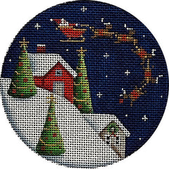 Rebecca Wood Designs Alien Christmas Needlepoint Canvas