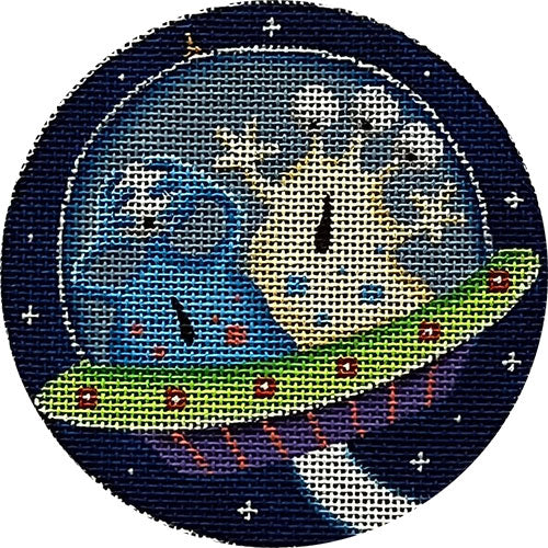 Rebecca Wood Designs Horrified Aliens Needlepoint Canvas