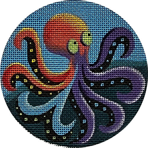 Rebecca Wood Designs Brute Octopus Needlepoint Canvas