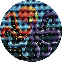 Rebecca Wood Designs Brute Octopus Needlepoint Canvas