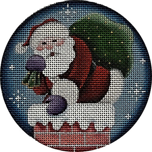 Rebecca Wood Designs Down The Chimney Needlepoint Canvas