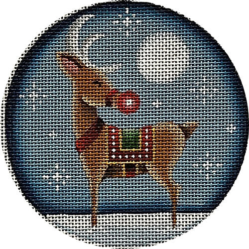 Rebecca Wood Designs Rudolph Needlepoint Canvas