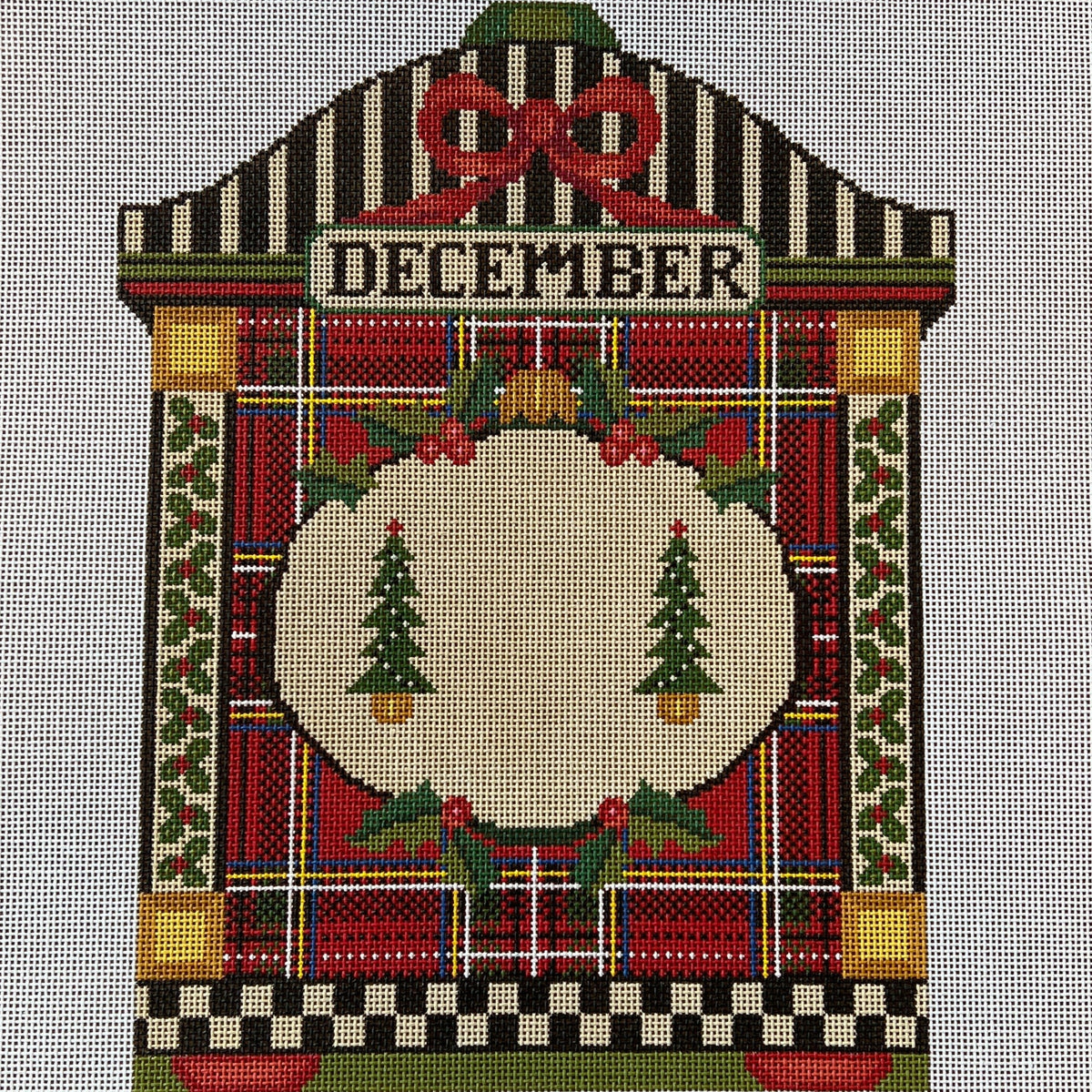 The Gingham Stitchery Kirkland Design Studios Christmas Perpetual Calendar Needlepoint Canvas