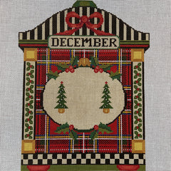 The Gingham Stitchery Kirkland Design Studios Christmas Perpetual Calendar Needlepoint Canvas