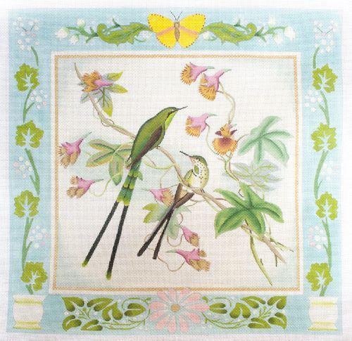 Melissa Shirley Designs Hummingbirds Needlepoint Canvas