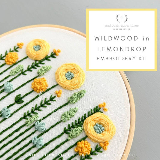 And Other Adventures Embroidery Co Wildwood in Lemondrop Embroidery Kit