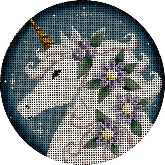 Rebecca Wood Designs Spring Unicorn Needlepoint Canvas