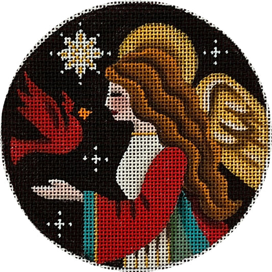 Rebecca Wood Designs Night Angel Needlepoint Canvas