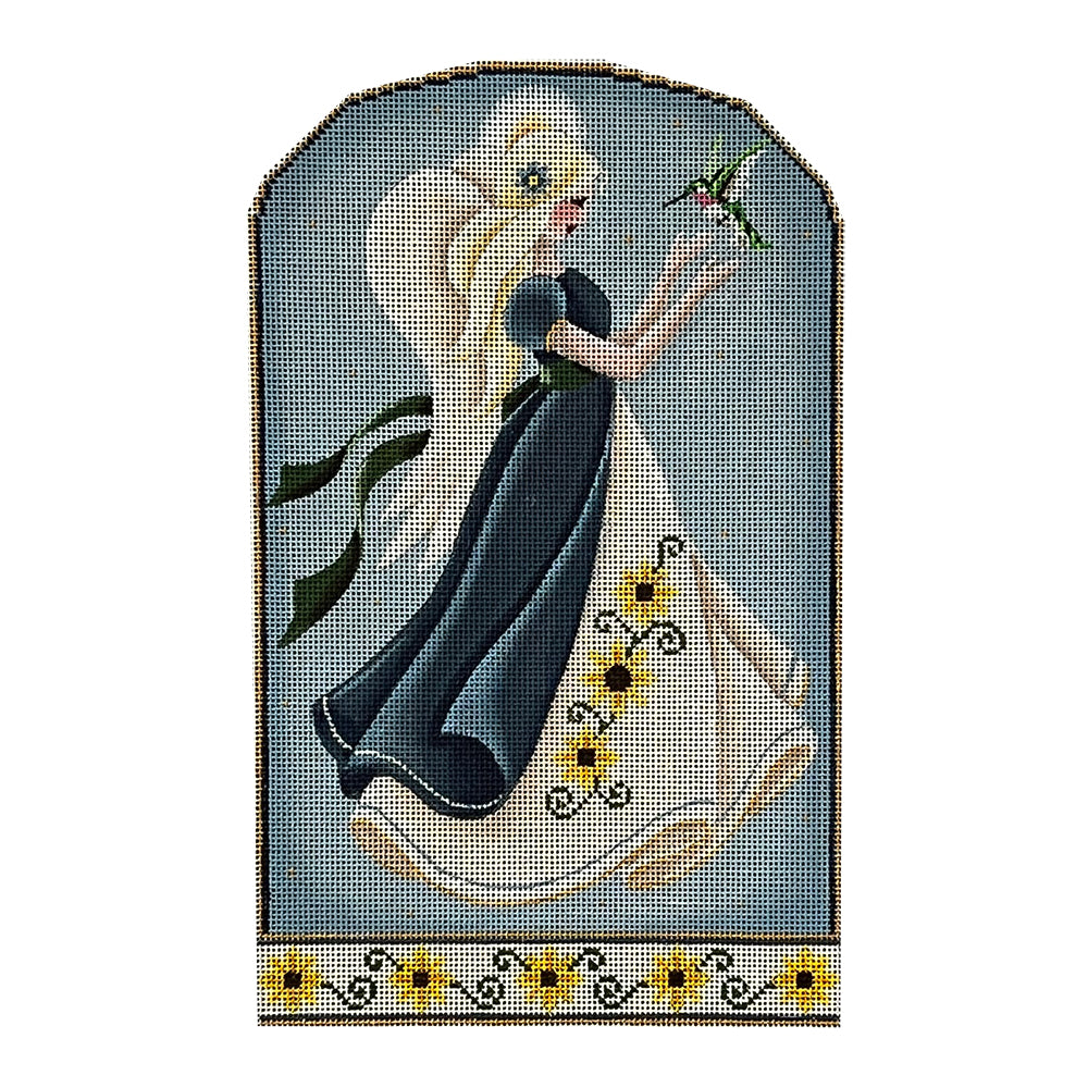 Rebecca Wood Designs Summer Angel with Bird Needlepoint Canvas