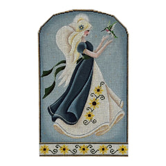 Rebecca Wood Designs Summer Angel with Bird Needlepoint Canvas