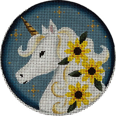 Rebecca Wood Designs Summer Unicorn Needlepoint Canvas