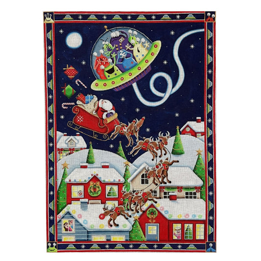Rebecca Wood Designs Christmas Eve Encounter Needlepoint Canvas - 18M
