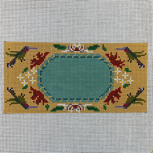 The Gingham Stitchery Amelia Bond Designs Hummingbird Insert Needlepoint Canvas
