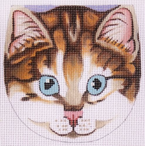 A Dragon's Tale Calico Cat Pocket Purse Needlepoint Canvas