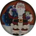 Rebecca Wood Designs Ho Ho Ho 4 rnd 18m Needlepoint Canvas