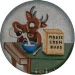 Rebecca Wood Designs Reindeer Breakfast 4 rnd 18m Needlepoint Canvas