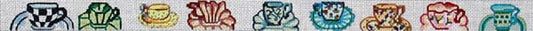 The Meredith Collection Teacups Needlepoint Canvas