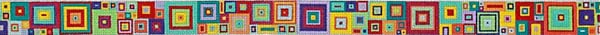 The Meredith Collection All Squared Up-Calypso Needlepoint Canvas