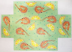 The Meredith Collection Lemony Shrimpit Needlepoint Canvas