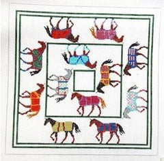The Meredith Collection Horse Blankets Needlepoint Canvas