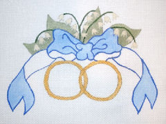 The Meredith Collection Wedding Ring Needlepoint Canvas