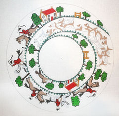 The Meredith Collection Spiral Hunt Needlepoint Canvas
