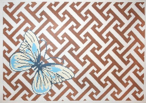 The Meredith Collection Farfalla Butterfly Needlepoint Canvas
