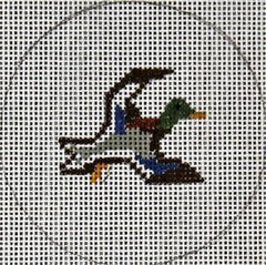 The Meredith Collection Flask Flying Duck Needlepoint Canvas