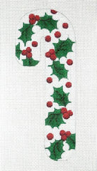 Melissa Shirley Designs Holly Candy Cane Needlepoint Canvas