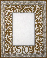 The Meredith Collection Fiftieth Golden Wedding Anniversary Needlepoint Canvas