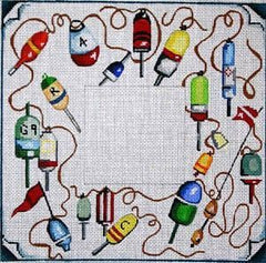 The Meredith Collection of Multicolour Buoys Needlepoint Canvas