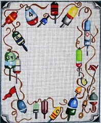 The Meredith Collection Buoys Needlepoint Canvas