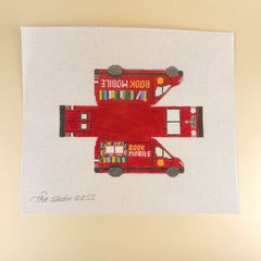 The Studio Midwest Bookmobile Needlepoint Canvas