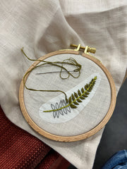 M Creative J Ferns Peel Stick and Stitch Botanical Embroidery Patterns