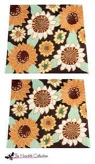 The Meredith Collection Anique Sunflowers Peggy Bag Needlepoint Canvas