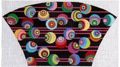 The Meredith Collection Behind Eight Ball Fan Clutch Needlepoint Canvas