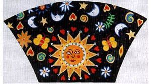 The Meredith Collection Fun Sun Burst Needlepoint Canvas