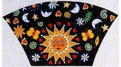 The Meredith Collection Fun Sun Burst Needlepoint Canvas